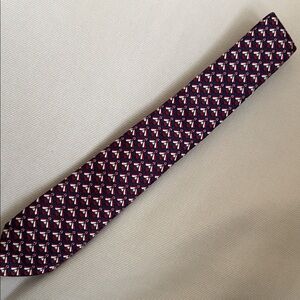 Gucci Purple and Red Geometric Tie